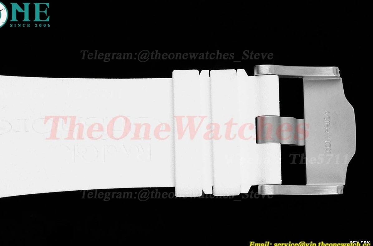 Oak RU SS Dial 15710 Clone Super Offshore Diver White Royal 42mm SA3120 APSF 0411